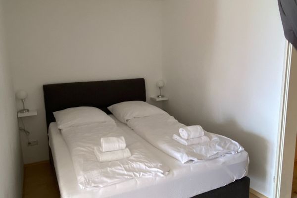  Ferienappartement Panoramablick Ferienwohnungen in Hopfen am See - Schlafzimmer