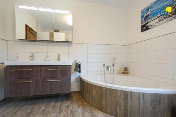 Badezimmer Landhaus Leni Ferienwohnung Leni