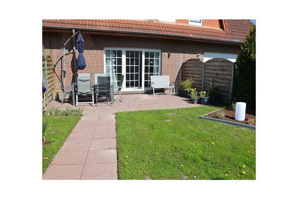  Ferienhaus Meersleuchten Hooksiel - Gartenblick