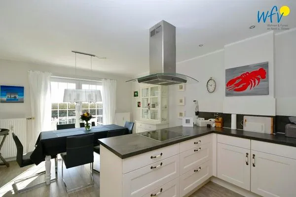 Küche / Küchenzeile Landhaus Gertrude Ferienwohnung Muschelweg