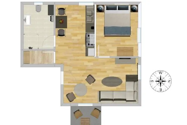 Grundriss Haus Likedeeler Ferienwohnung 2