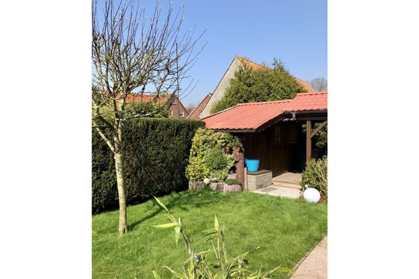  Ferienhaus Dünenwind Carolinensiel - Gartenblick