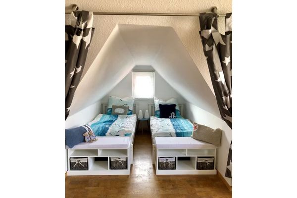  Ferienhaus Dünenwind Carolinensiel - Schlafzimmer