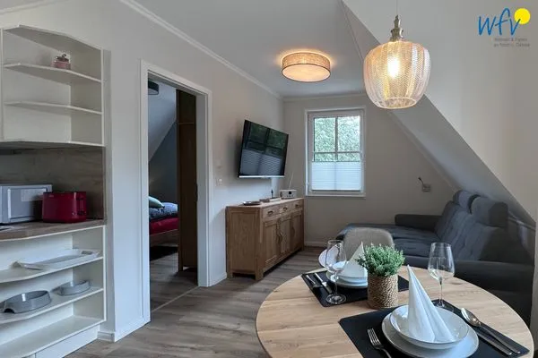 Wohnzimmer Haus Likedeeler Ferienwohnung 2