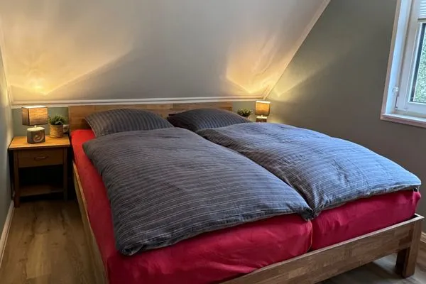 Schlafzimmer Haus Likedeeler Ferienwohnung 2