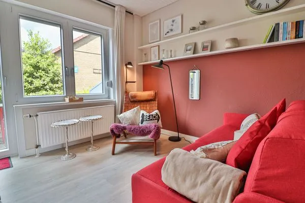 Wohnzimmer  Langeooger Viermaster - Rotes Segel