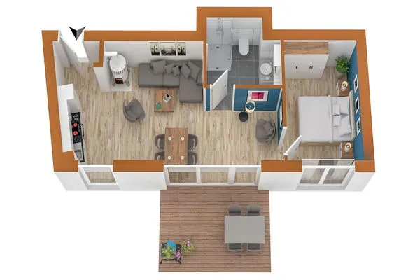 Grundriss  Lotusblume