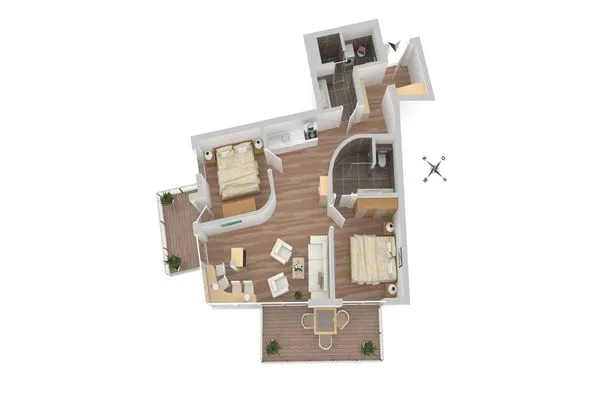 Grundriss  Panorama Suite