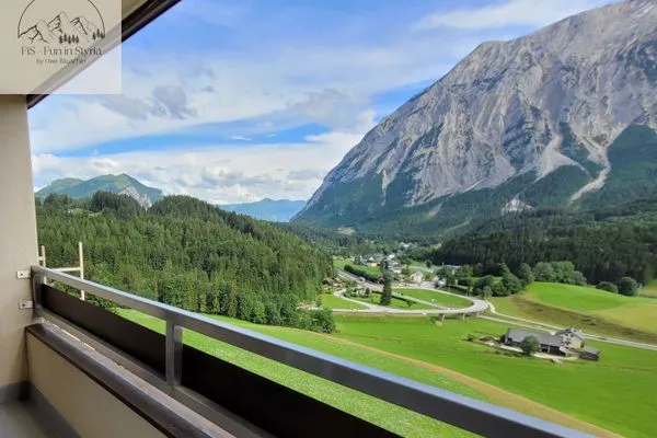 Balkon  Apartment Panoramablick Tauplitz by FiS - Fun in Styria