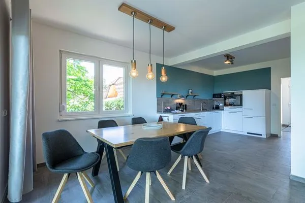 Seezauber Sietow Einfamilienhaus Esstisch  SeeZauber