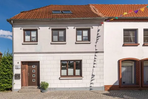 Ferienhaus InselGlück in Malchow Außenasicht vom Haus  InselGlück