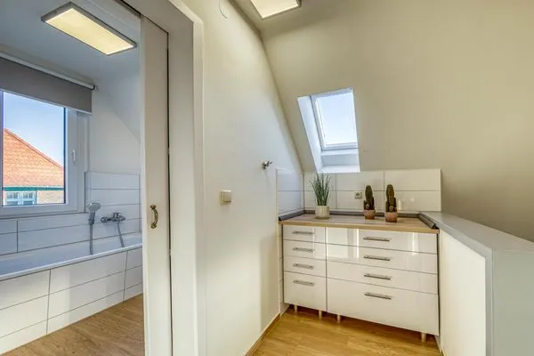 Ferienhaus Casa Castagno Badezimmer mit Badewanne  Casa Castagno