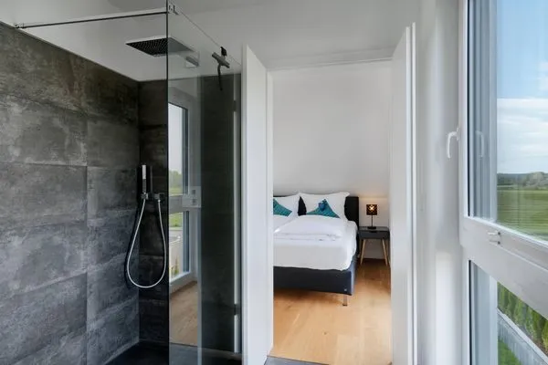 Ferienhaus Duncan House Schlafzimmer mit Ensuite-Bad  Duncan House