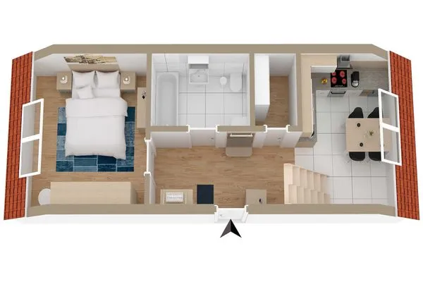 Ferienwohnung Seeblick Waren (Müritz) - die erste Etage  Seeblick