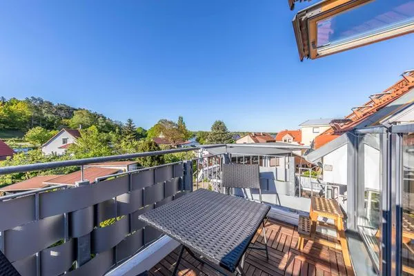 Ferienwohnung Seeuferblick Waren (Müritz) - Balkonblick  Seeuferblick