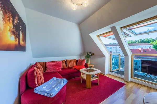 Ferienwohnung Seeuferblick Waren (Müritz) - Relax-Ecke  Seeuferblick