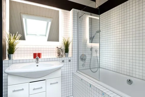 Badezimmer  (WOH15) Ferienhaus "Kapitänsresidenz"