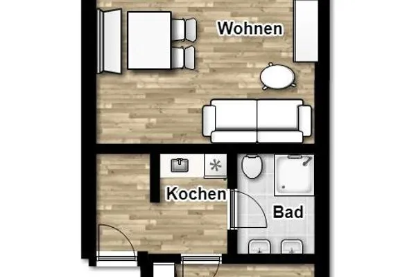 Grundriss Appartement-Haus Regina Ferienwohnung Inselglück