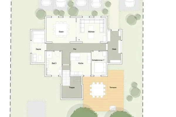 Grundriss  Küstenhaus Koserow "UnserUsedom" Ferienhaus ca.250m vom Ostseestrand mit 7 Schlafzimmern, Sauna und Kamin