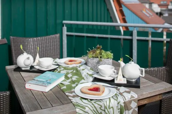 Terasse  Ferienhaus Nils Holgersson - Wohnung 6