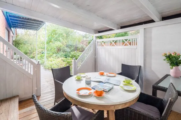 ÜberdachteTerasse  Ferienhaus Nils Holgersson - Wohnung 8