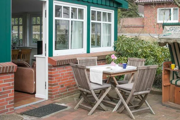 Terasse  Ferienhaus Nils Holgersson - Wohnung 2