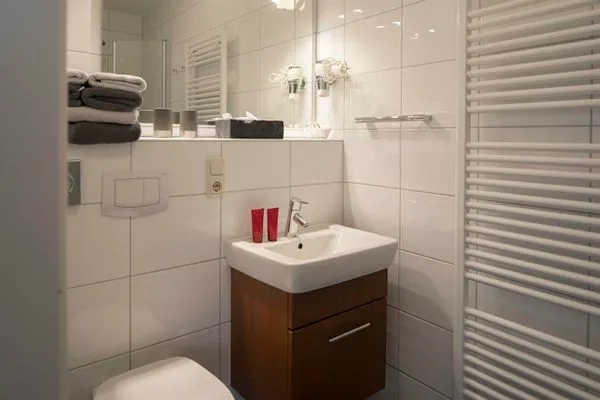 Badezimmer  Gästehaus Orion - Wohnung 10