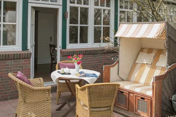 Terasse / Garten  Gästehaus Orion - Wohnung 14