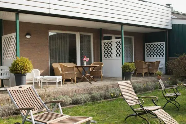 Terasse / Garten  Gästehaus Orion - Wohnung 2