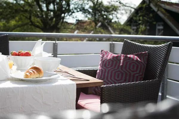 Balkon mit Gartenblick  Gästehaus Orion - Wohnung 3