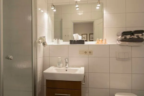Badezimmer  Gästehaus Orion - Wohnung 7