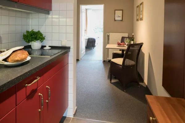 Küche / Küchenzeile  Gästehaus Orion - Wohnung 8