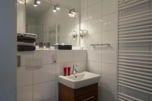 Badezimmer  Gästehaus Orion - Wohnung 9
