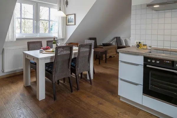 Küche/ Esstisch Ferienwohnung Schniedershuus