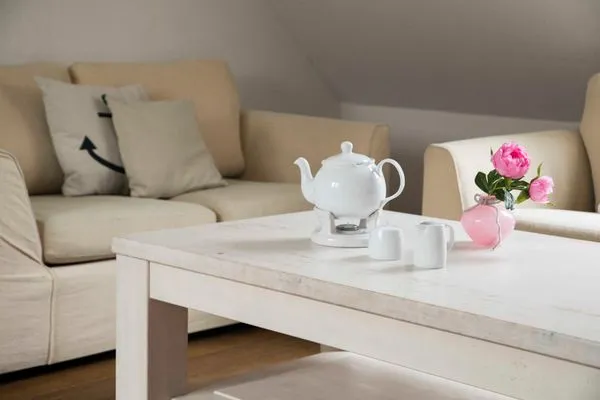 Wohnzimmer/Sofa  Ferienwohnung Schniedershuus