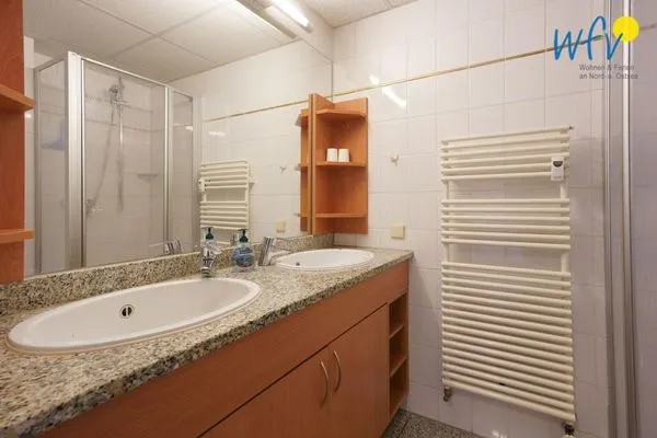 Badezimmer Appartement-Haus Regina Ferienwohnung StrandGut9
