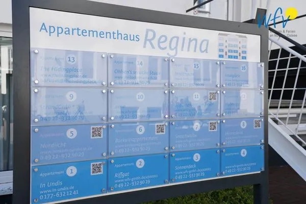 Übersicht Appartement-Haus Regina Ferienwohnung zehn