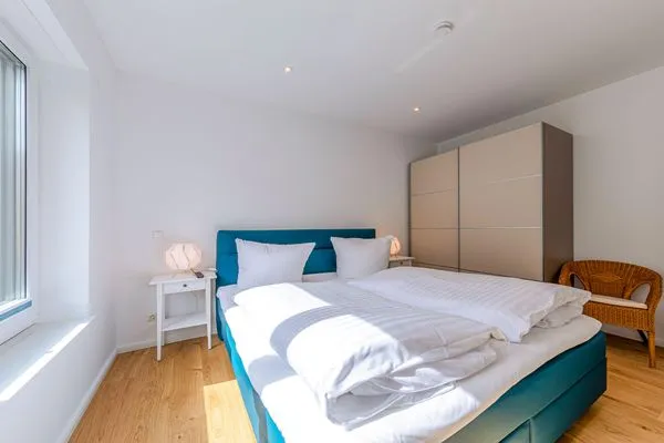 Ferienwohnung Inselzauber in Malchow - Blick in eines der Schlafzimmer  Inselzauber