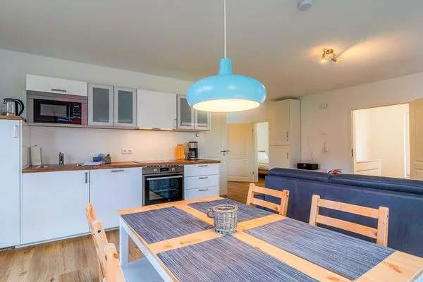 Ferienwohnung Merlin Nest Röbel/Müritz - voll ausgestattete Küche  Merlin Nest