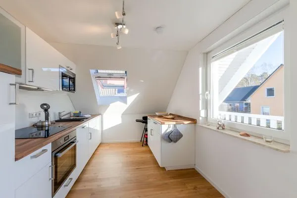 Ferienwohnung Merlin Ausguck Röbel/Müritz - ausgestattete Küche  Merlin Ausguck