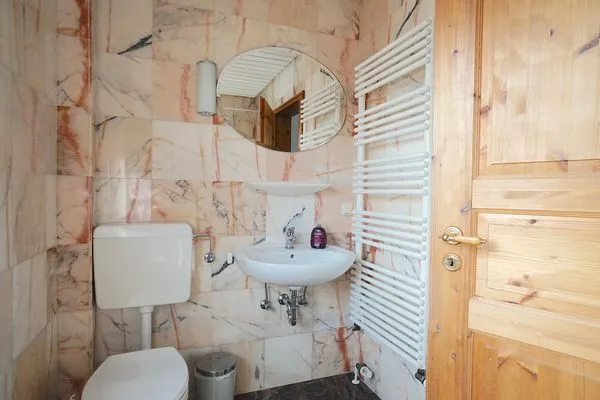 Badezimmer  Ferienwohnung Isi-Blick für 4 bis zu Personen - Reiterferien