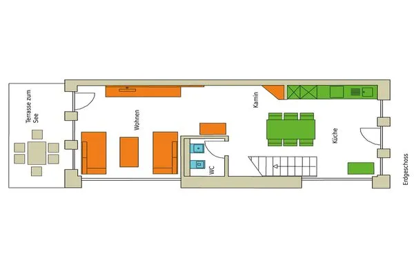 Ferienwohnung Stockente Grundriss  Stockente