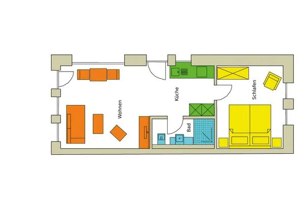 Ferienwohnung Zwergtaucher Grundriss  Zwergtaucher