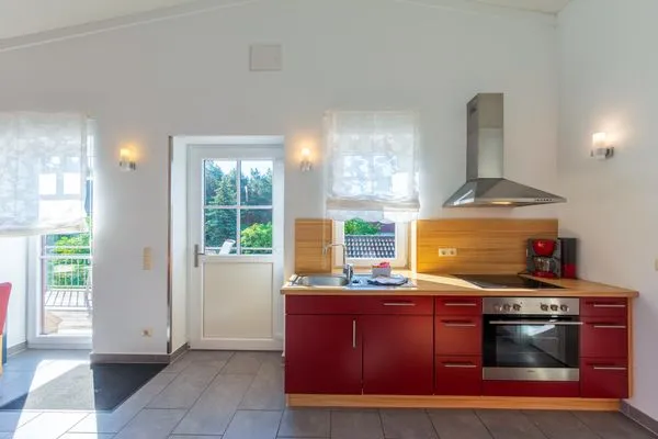 Ferienwohnung Zwergtaucher offene Küchenzeile  Zwergtaucher