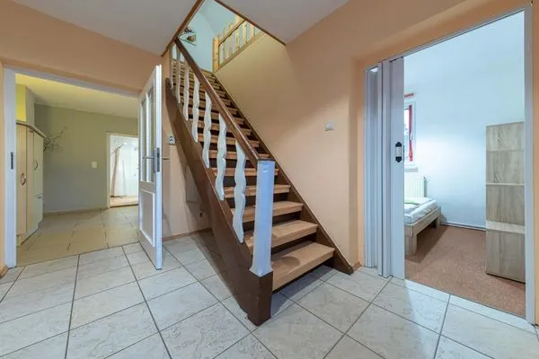 Ferienwohnung Rohrdommel Treppe zum Obergeschoss  Rohrdommel