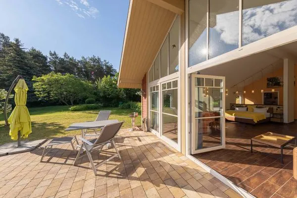 Ferienhaus Wildgans Terasse mit Zugang zum Wohnbereich  Wildgans