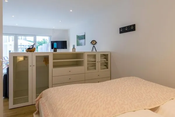 Ferienwohnung Nordlicht in Malchow Schlafbereich  Nordlicht