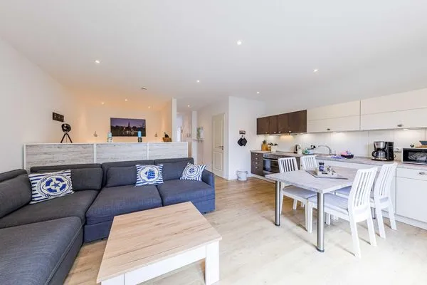 Ferienwohnung Nordlicht in Malchow offener Wohnbereich mit Küche  Nordlicht