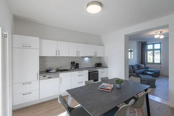 Ferienwohnung Family Suite Blick in die Küche  Family Suite