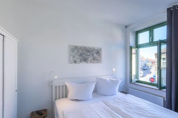 Ferienwohnung Family Suite Blick in eines der Schlafzimmer  Family Suite